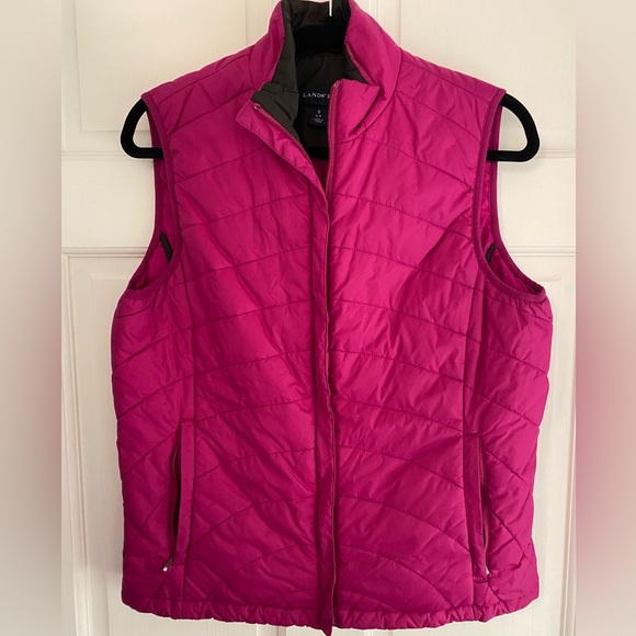 Lands' End Jackets & Blazers - Lands' End Women's Pink Quilted Vest